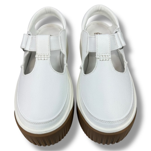 UGG EZ-DUZZIT T-Strap Platform Mary Jane Sneakers White Size 8.5 Preppy Coquette - Picture 7 of 16